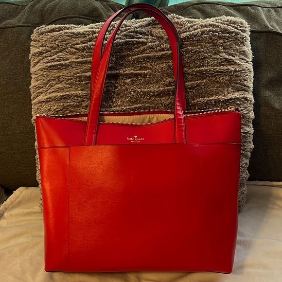 kate spade Handbags - kate spade NEW YORK Holiday Lane Page in Hot Chili color